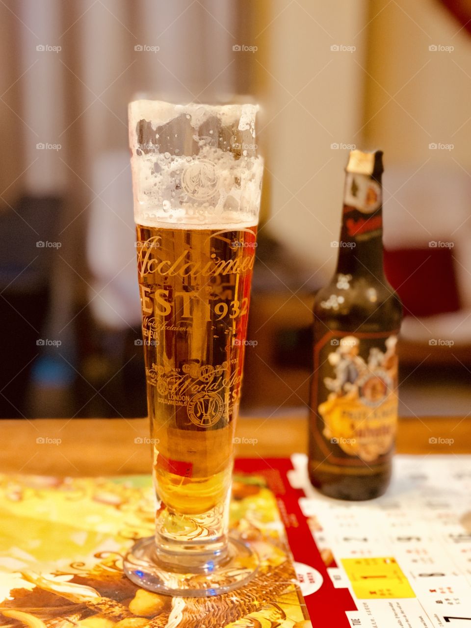 Cold beer at summer season 