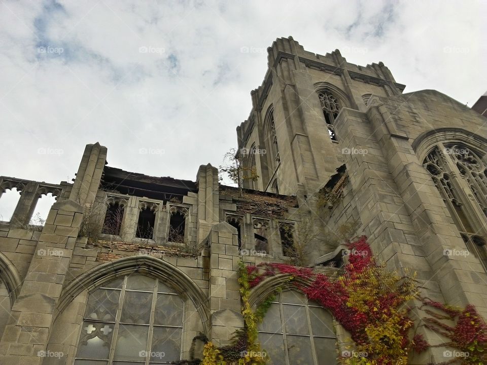 crumbling church. an urban explorers dream