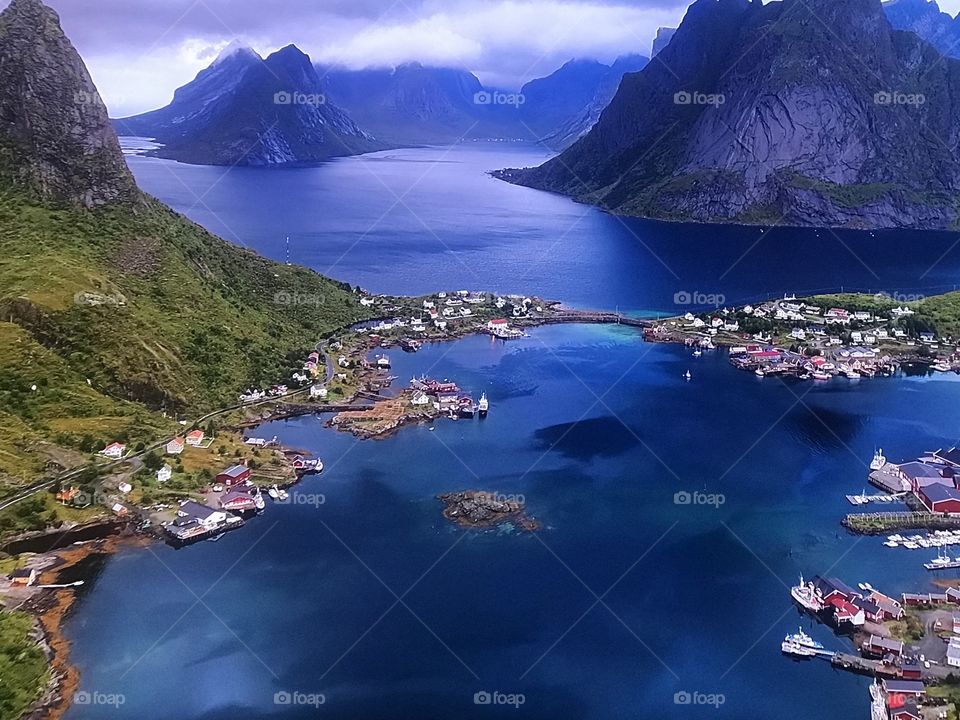 Norway beach from above