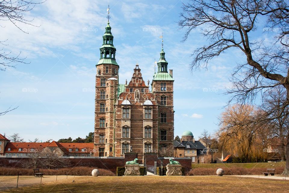 Rosenborg castle in copenhagen ,denmark