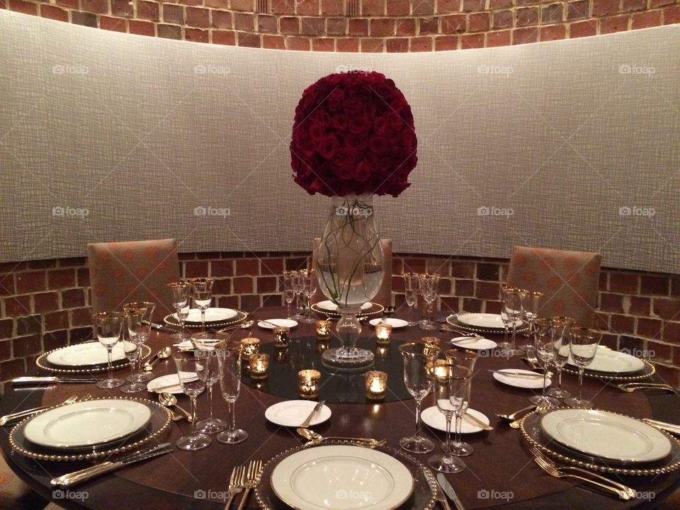 Luxe dinner event. Luxurious private dinner event at 5 star hotel