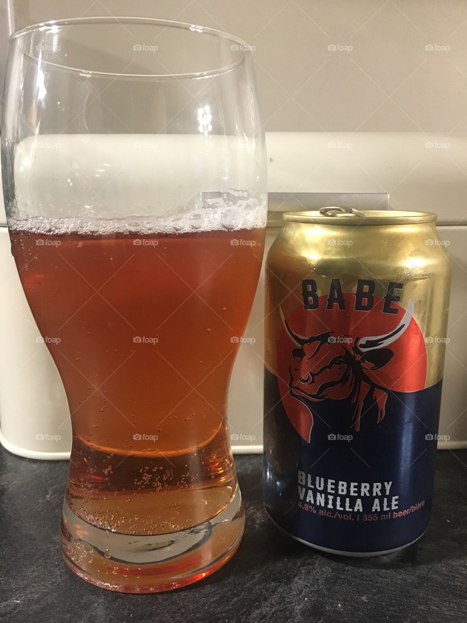 Blueberry vanilla ale