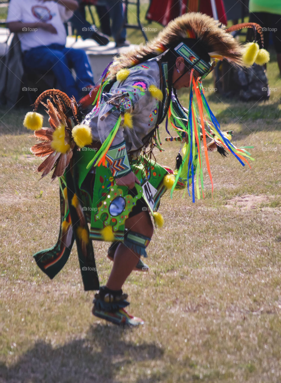 Powwow competition dancer 