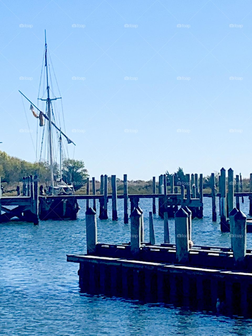 Boat launching area