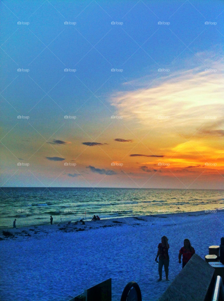 beach sunset florida ocean by toddthehandguy