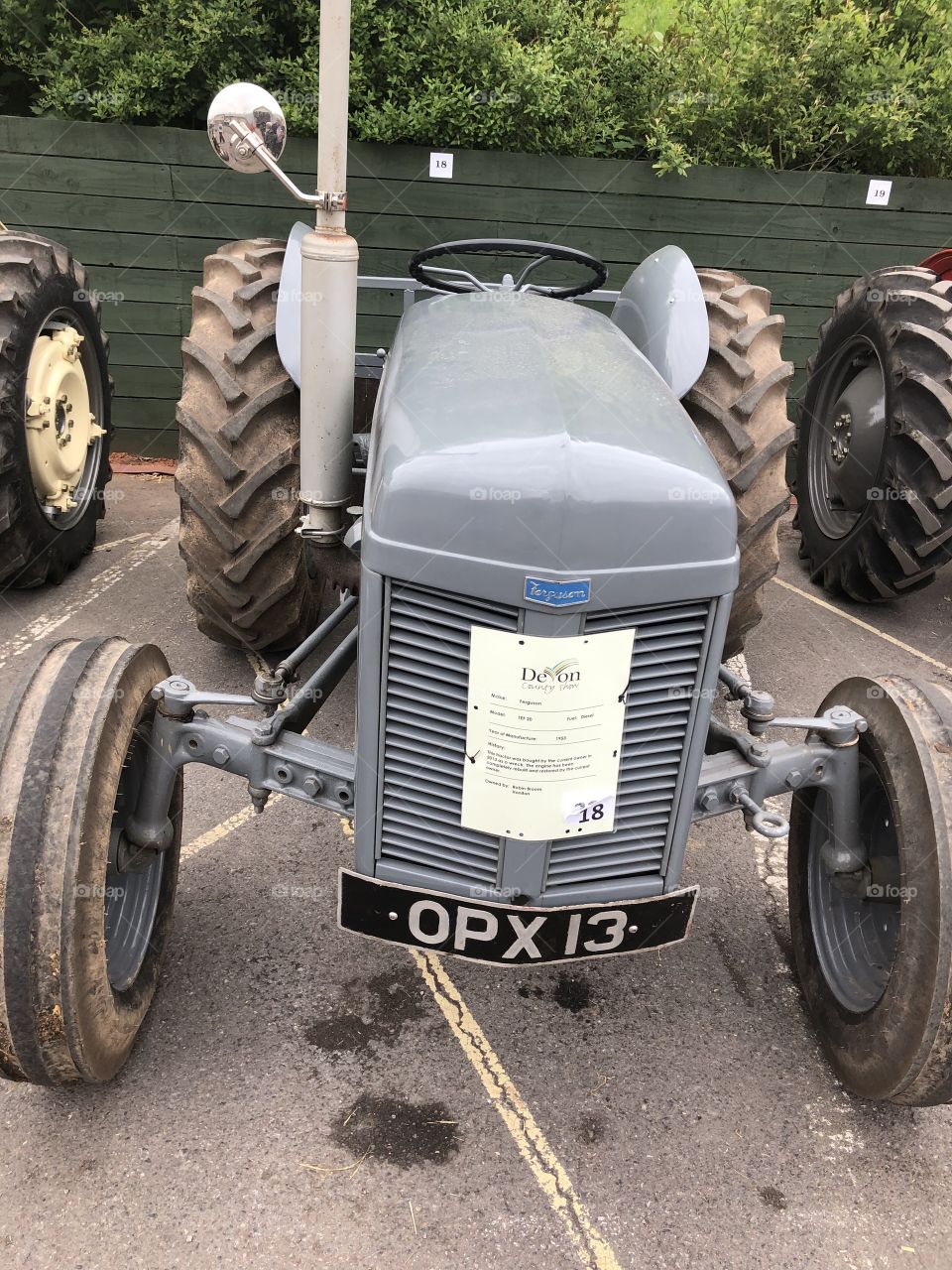 One of the oldest tractors, this was manufactured in 1955, brand Ferguson.