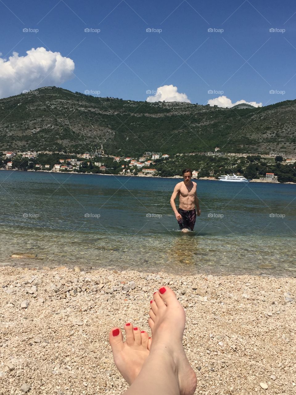 Beach day in Dubrovnik 