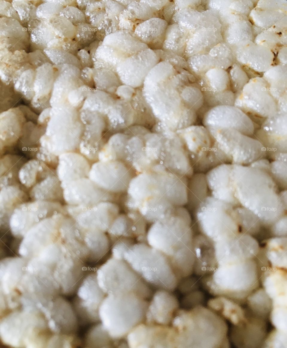 Rice cake close up. I thought the different sizes, shapes and tones that are formed when making a rice cake often go unnoticed but perhaps are worthy of being noticed.