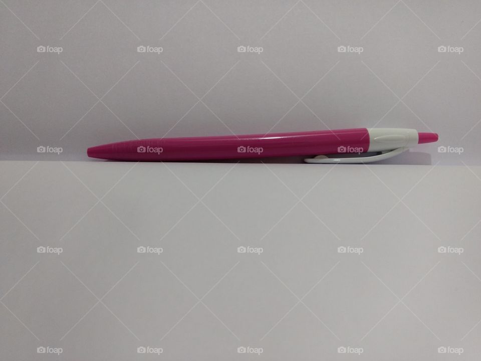 pink pen.