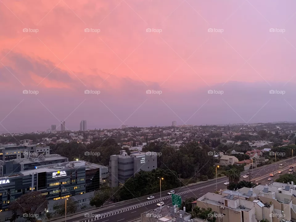 Pink sky