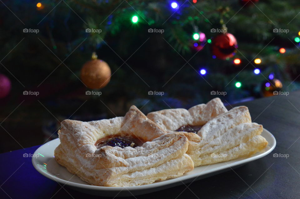 Close-up of pastry