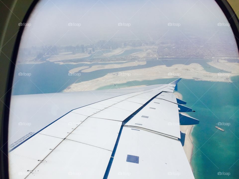 Plane over Dubai