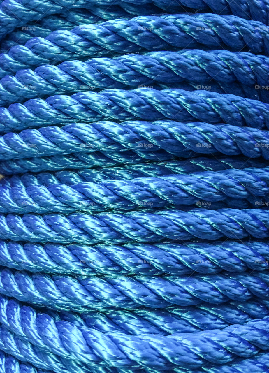 Full frame shot of blue rope