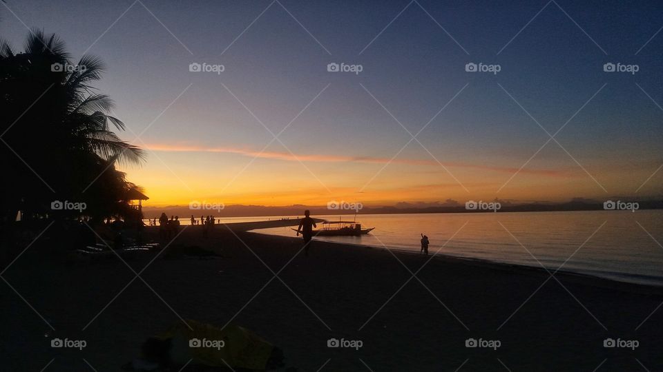 Sunset in Kalanggaman Island