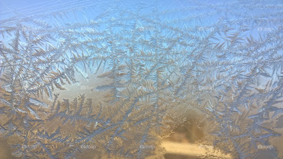 frost on the window