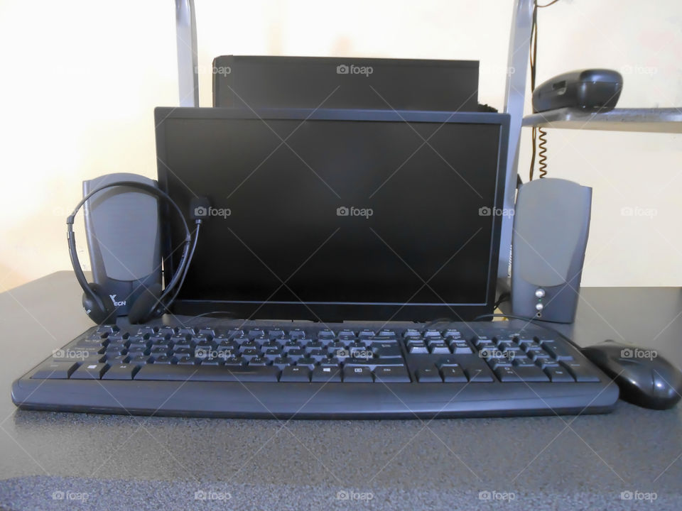 Black Desktop Computer