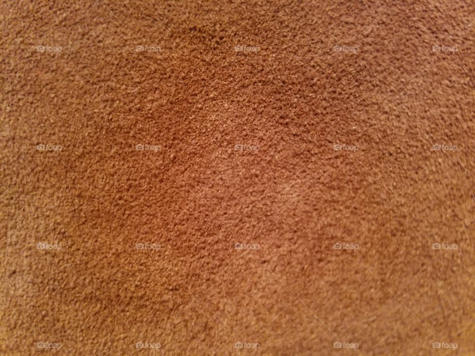 fuzzy brown suade leather