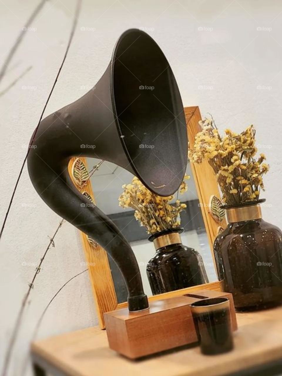 Listen to gramophone, playing the music of life