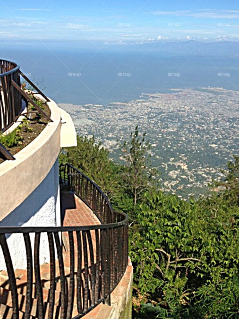 View of Haiti from above