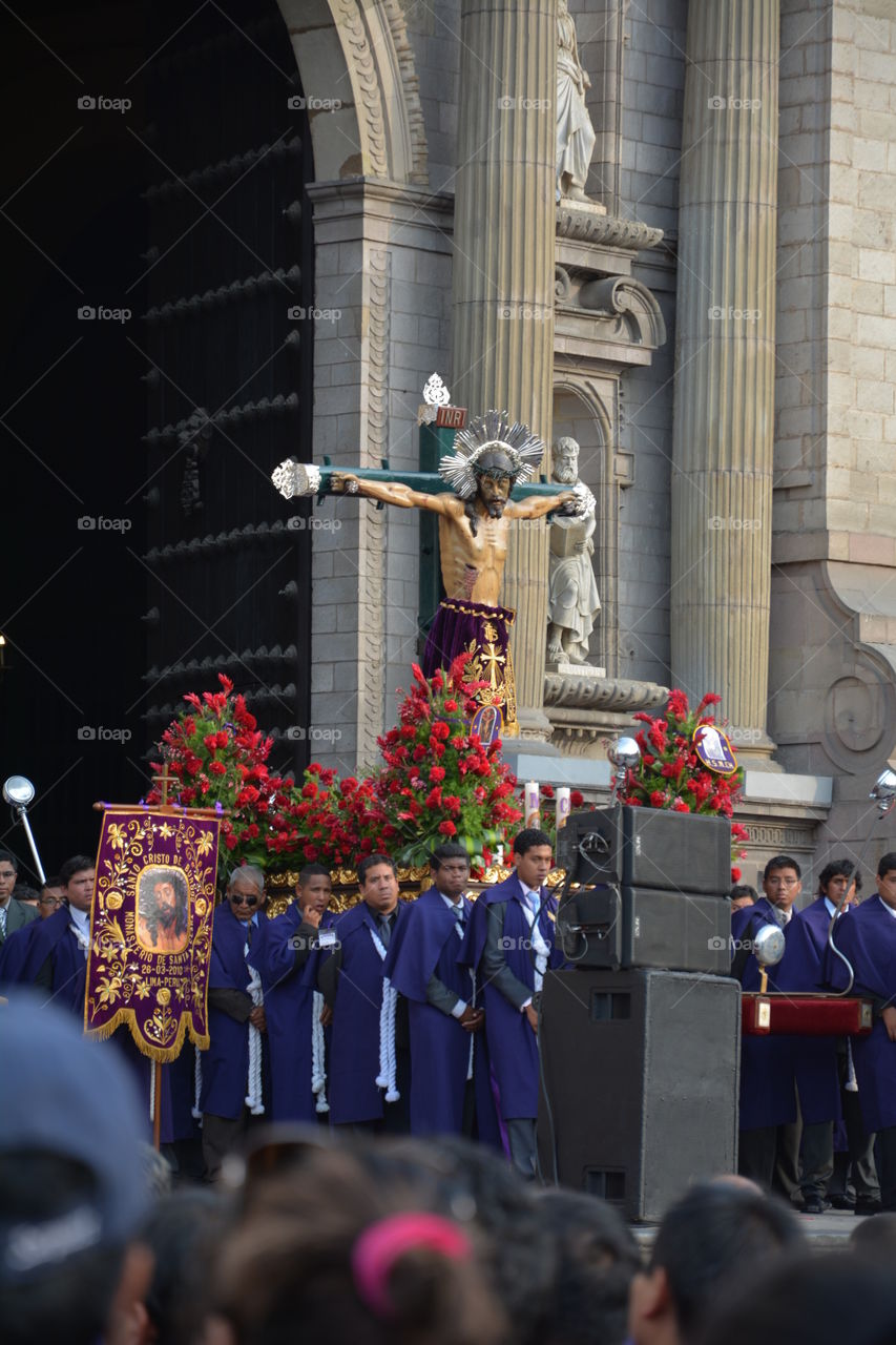 Jesus in the cathedral of Lima