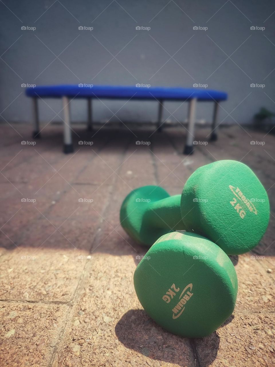 Trampoline and weights