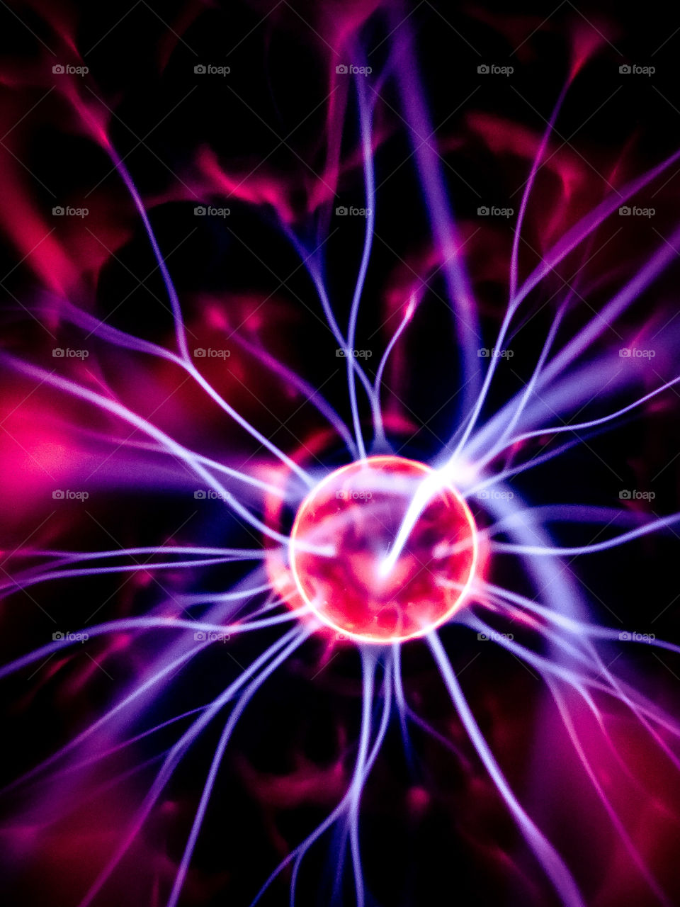 Static Electricity from a plasma ball
