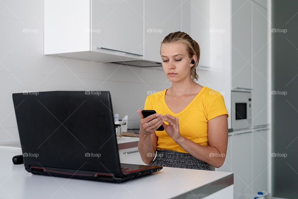 woman using mobile phone