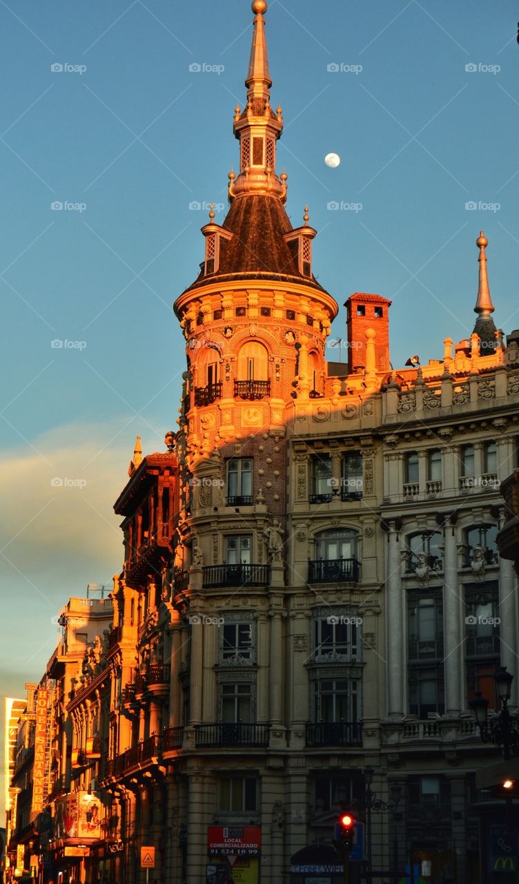 Casa de Allende. View of Casa de Allende from Canalejas Square, Madrid