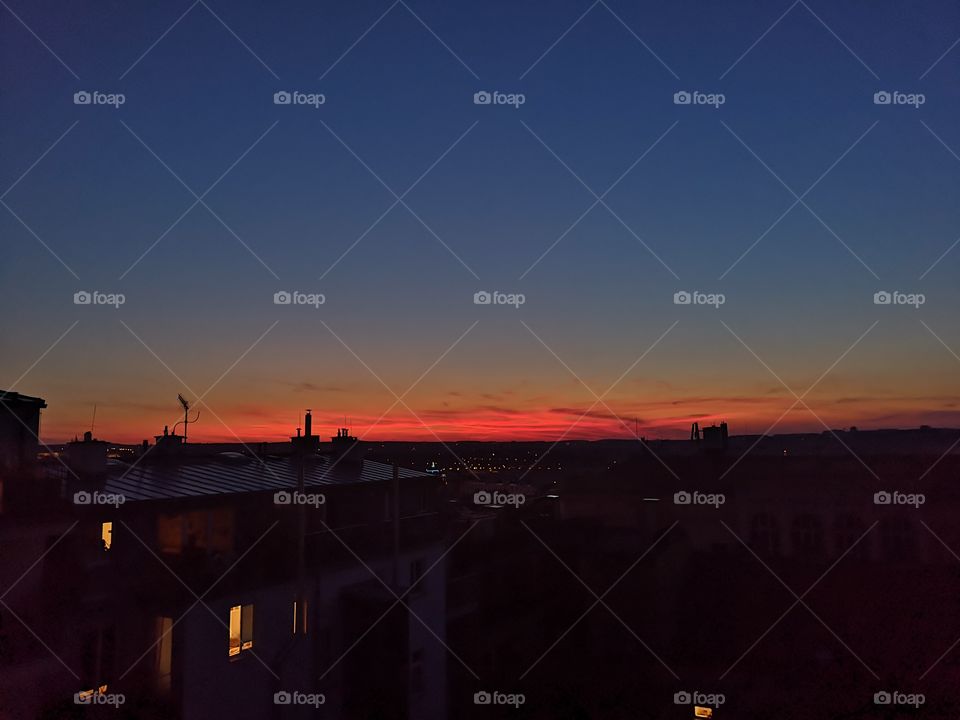 European sunset