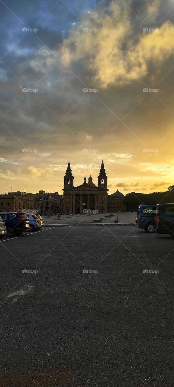 A beautiful evening in Europe