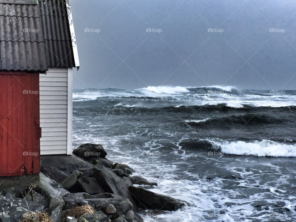 Storm on the sea