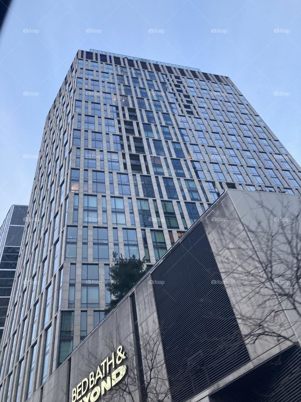 Building in New York from bottom