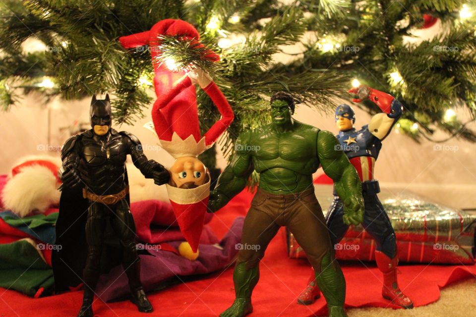 Elf on the shelf. Trying to have some fun with this with my son
