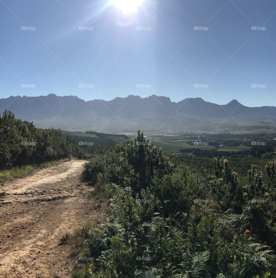 Sunrise, sunset and the moon! Beautiful hike on Somerset West Helderberg Mountain, Cape Town