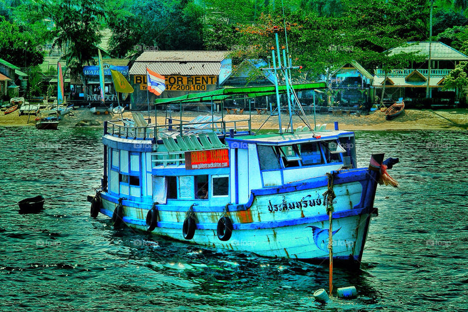 Boat on the ocean