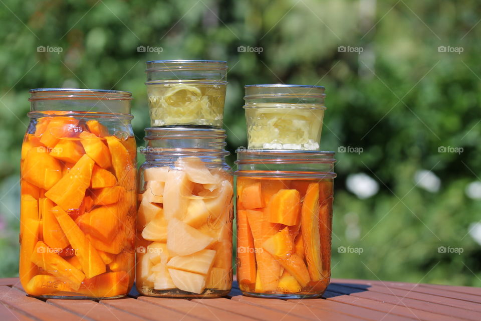 Close-up of carrot pickle