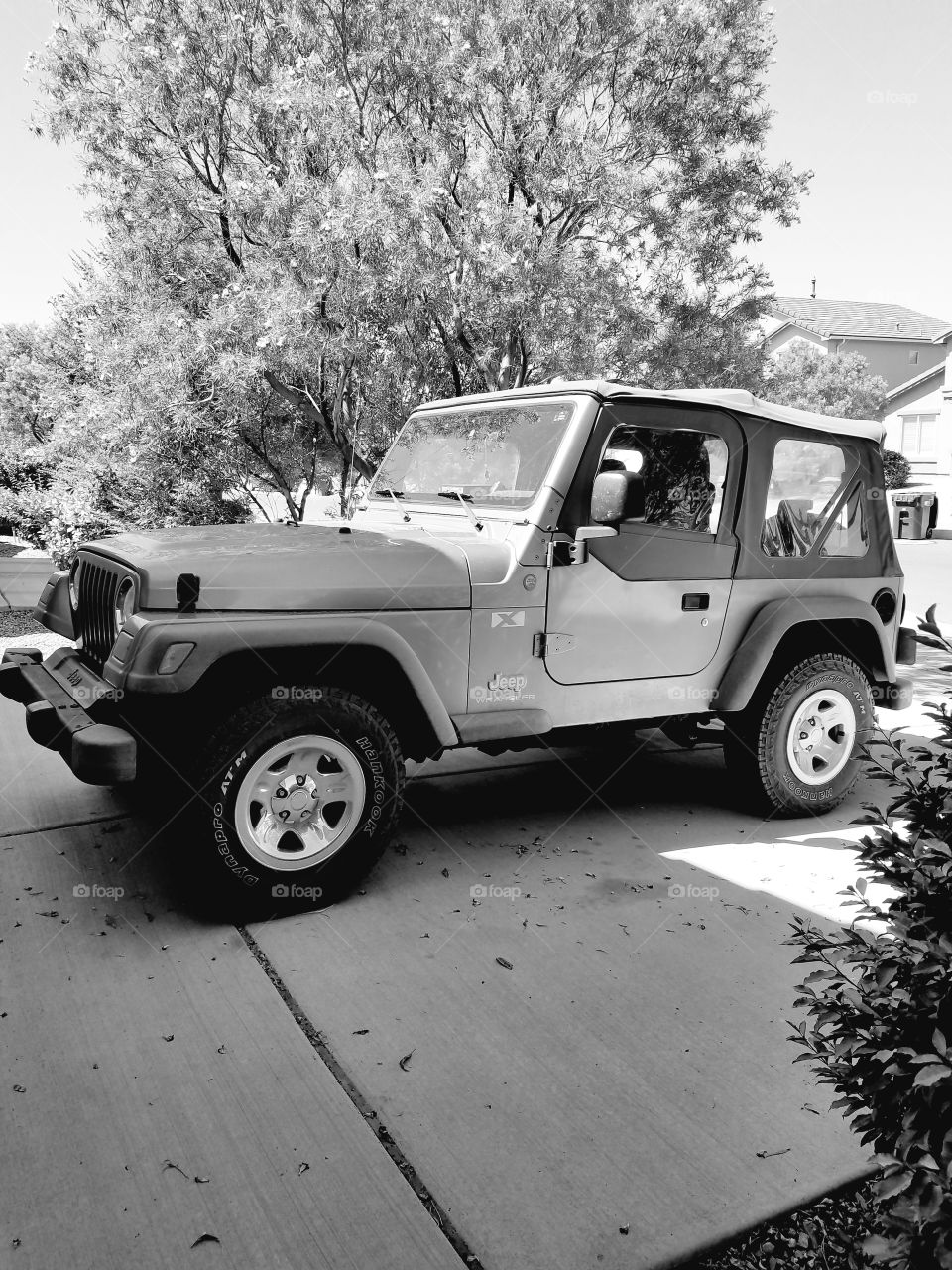 Jeep in the Driveway