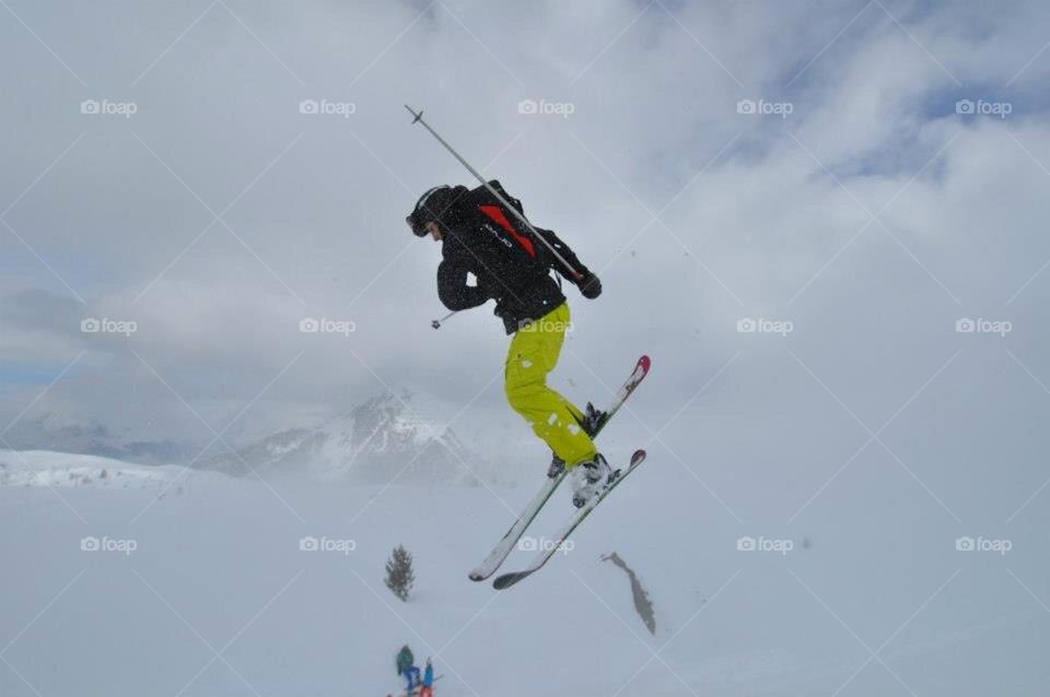 snow france ski jump by JBMotillon
