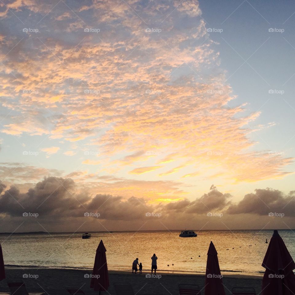 Sunset, Water, Dawn, Beach, Dusk