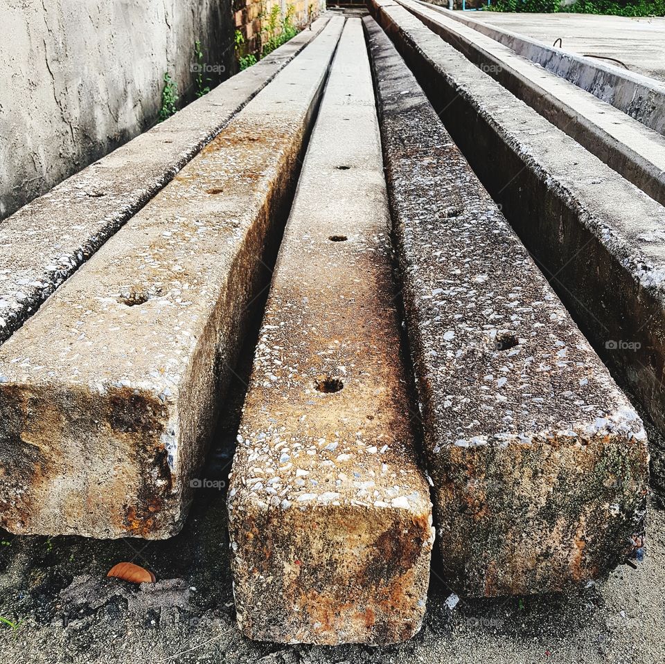 Concrete electricity poles