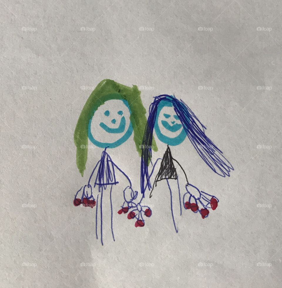 Friends ! By a 5 year old !