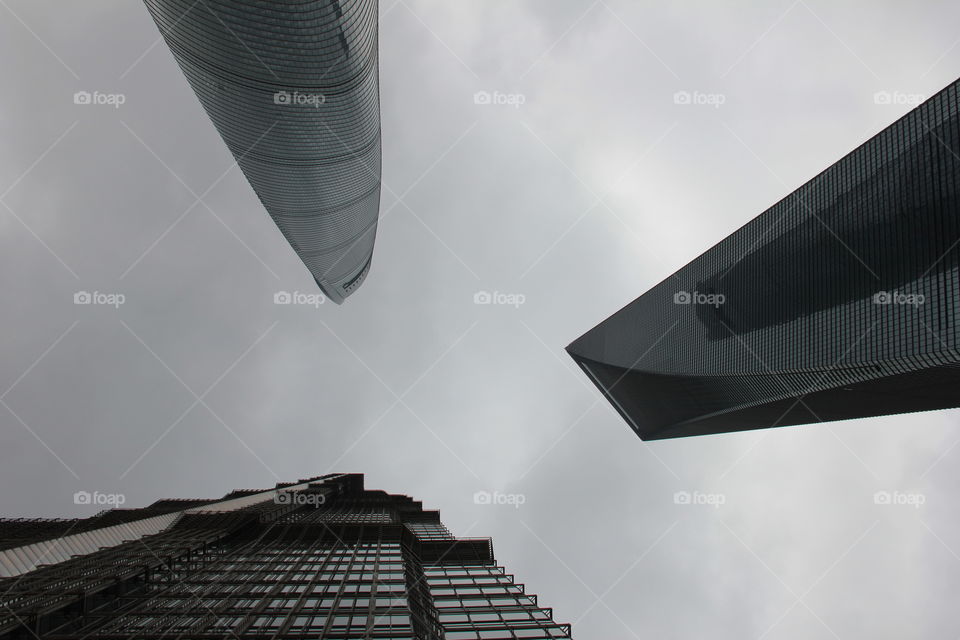 The big three of shanghai. The three biggest buildings of shanghai, china.