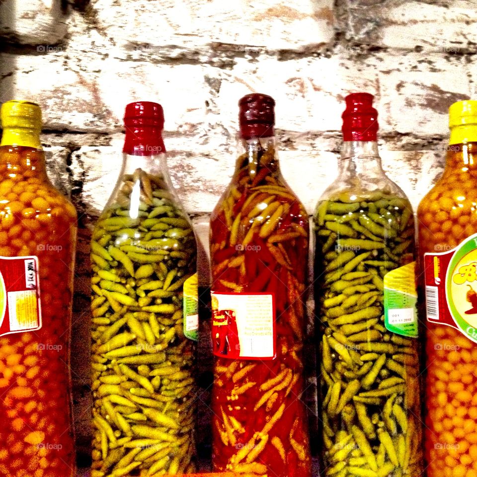 Spice bottles