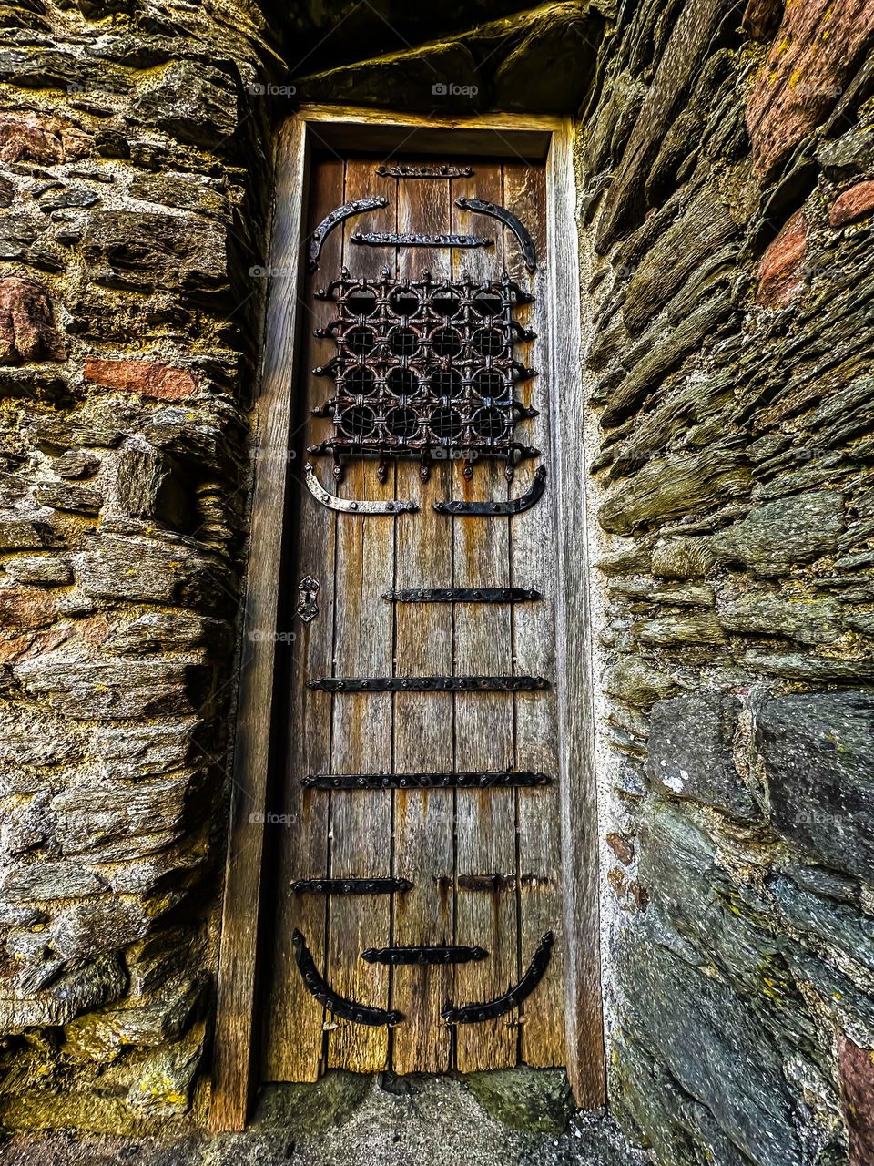 Door at Scottish castle
