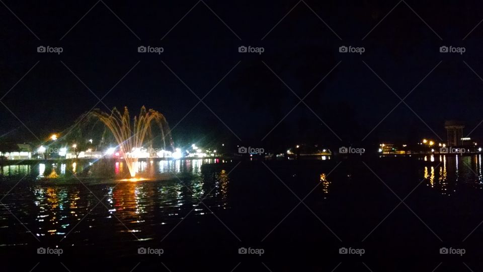 City, Water, Bridge, Light, River