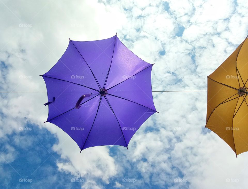 Umbrella, Rain, Weather, Sunshade, Sky