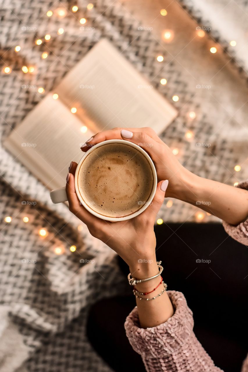 Coffee and book