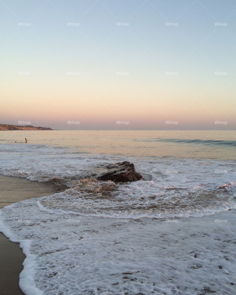 Sunset at the beach. 