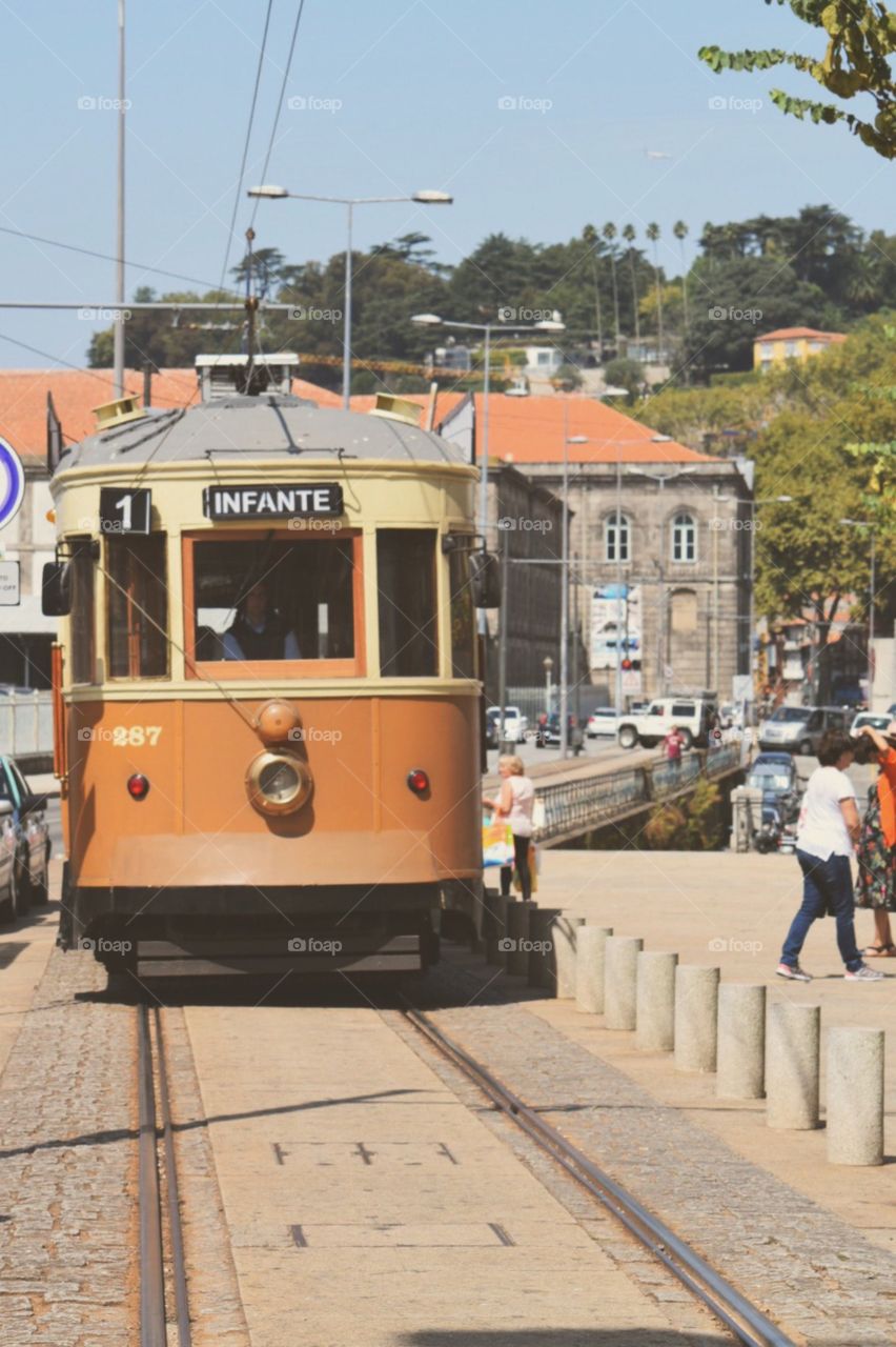 Tram of porto 