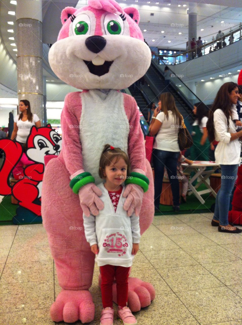 Adivinha quem encontramos em São Paulo? Uma esquininha com uma menininha!